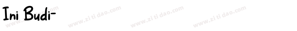 Ini Budi字体转换